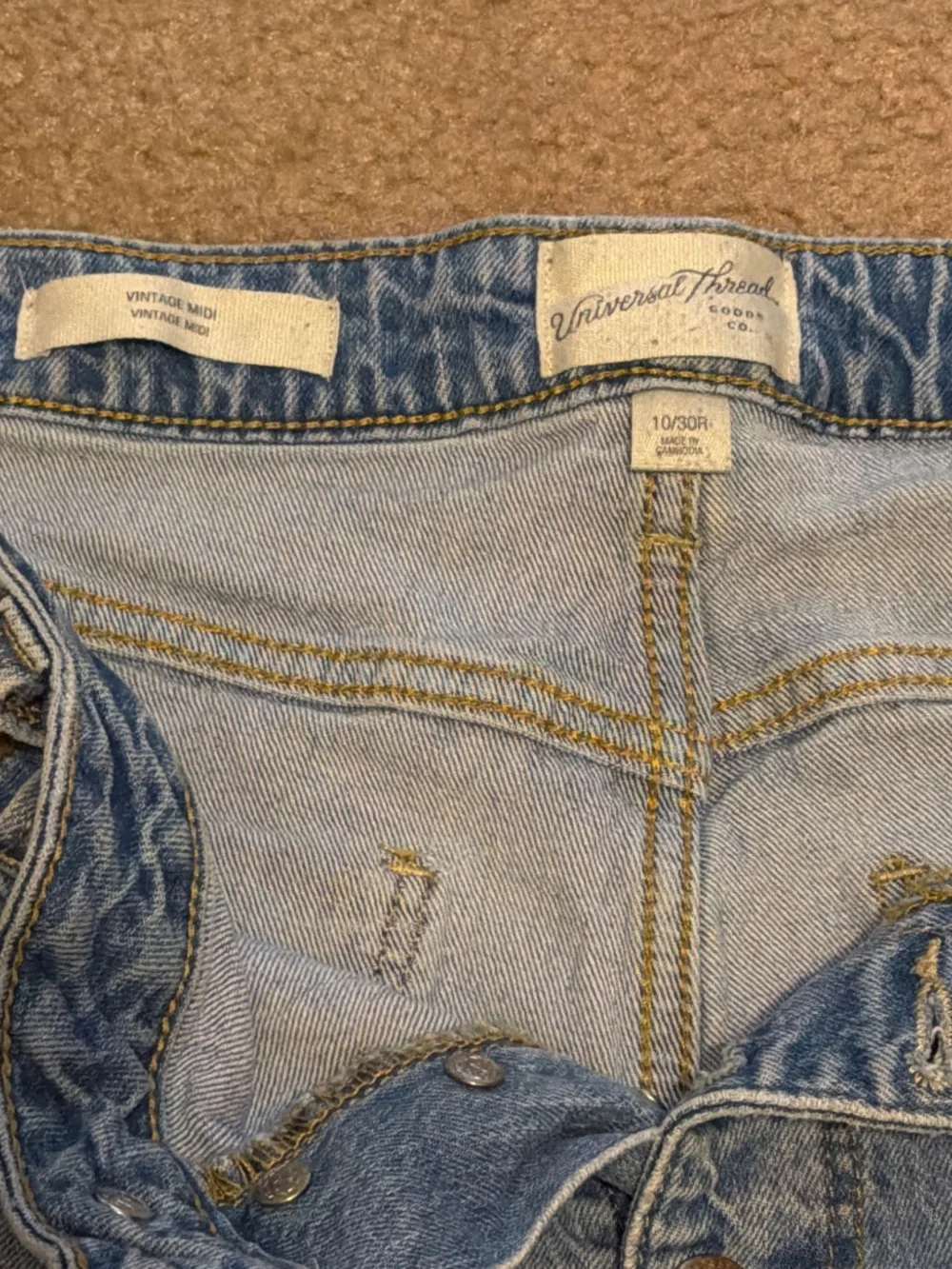 Denim shorts